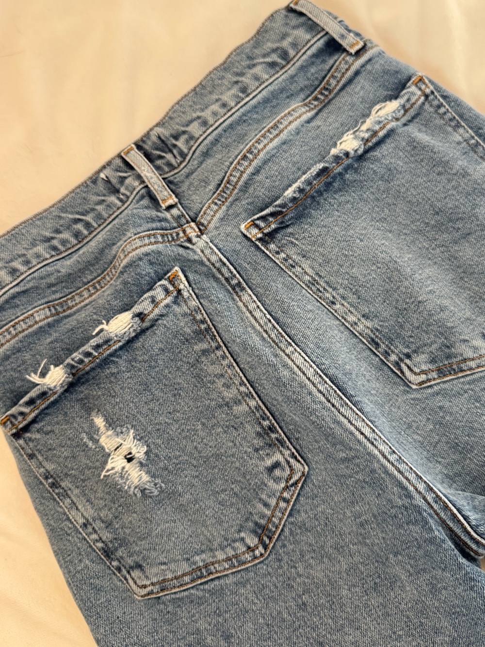 AGOLDE Premium High Rise Straight Leg Jeans - Picture 7 of 8